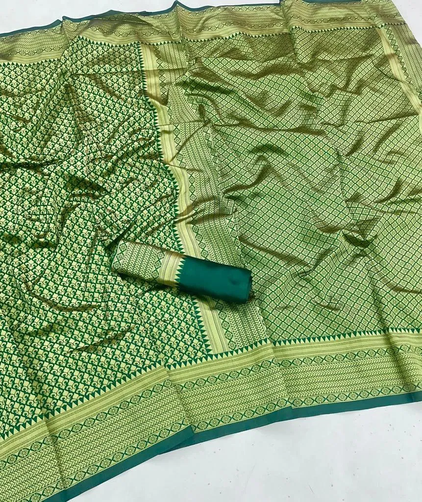 MF 1560 Designer Soft Lichi Silk Wedding Wear Saree Exporters In India